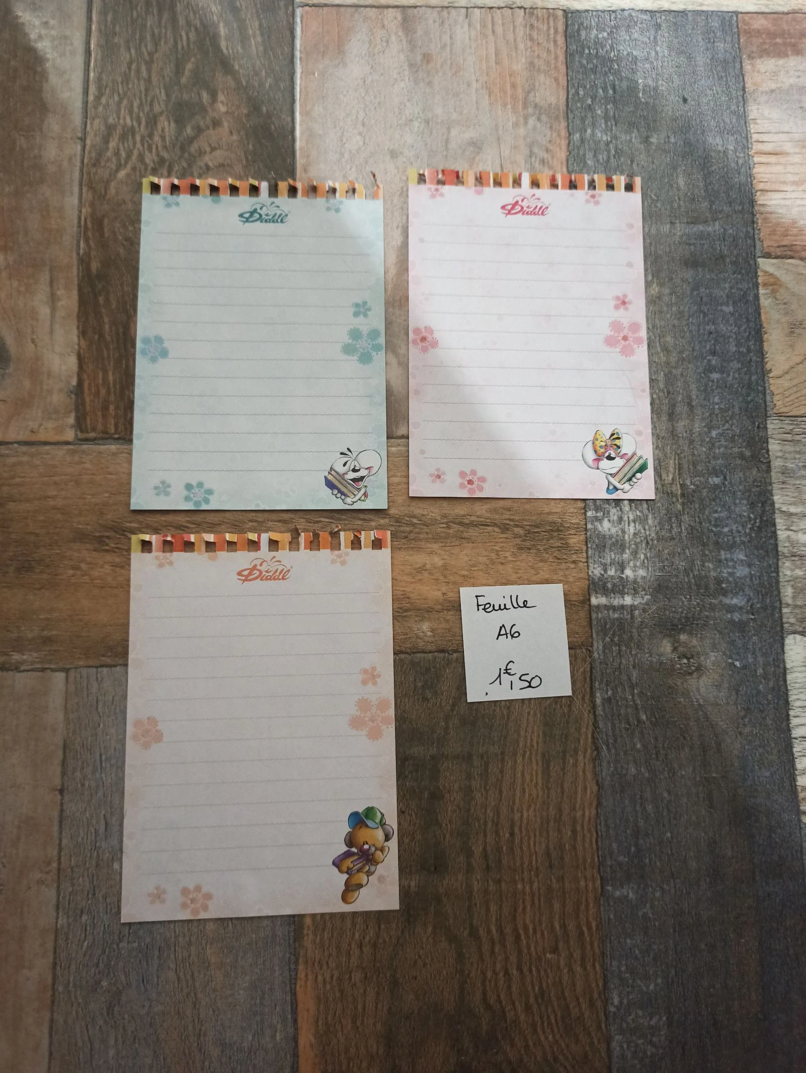 Feuilles Diddl A6 carnet spirales édition summer 1,50e 